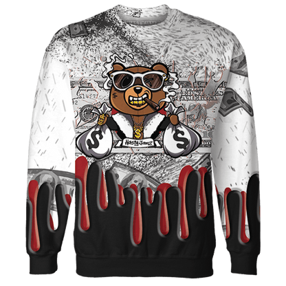 Retro Red Taxi 12s Sweatshirt Match BER Dollar 3D All-Over Print - NastyJamz