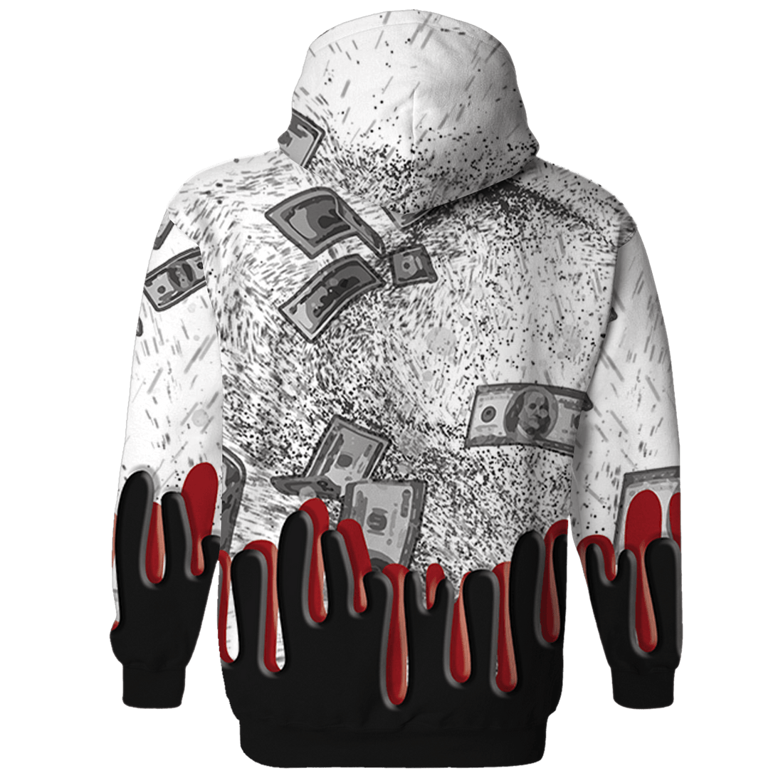 Retro Red Taxi 12s Hoodie Match BER Dollar 3D All-Over Print - NastyJamz