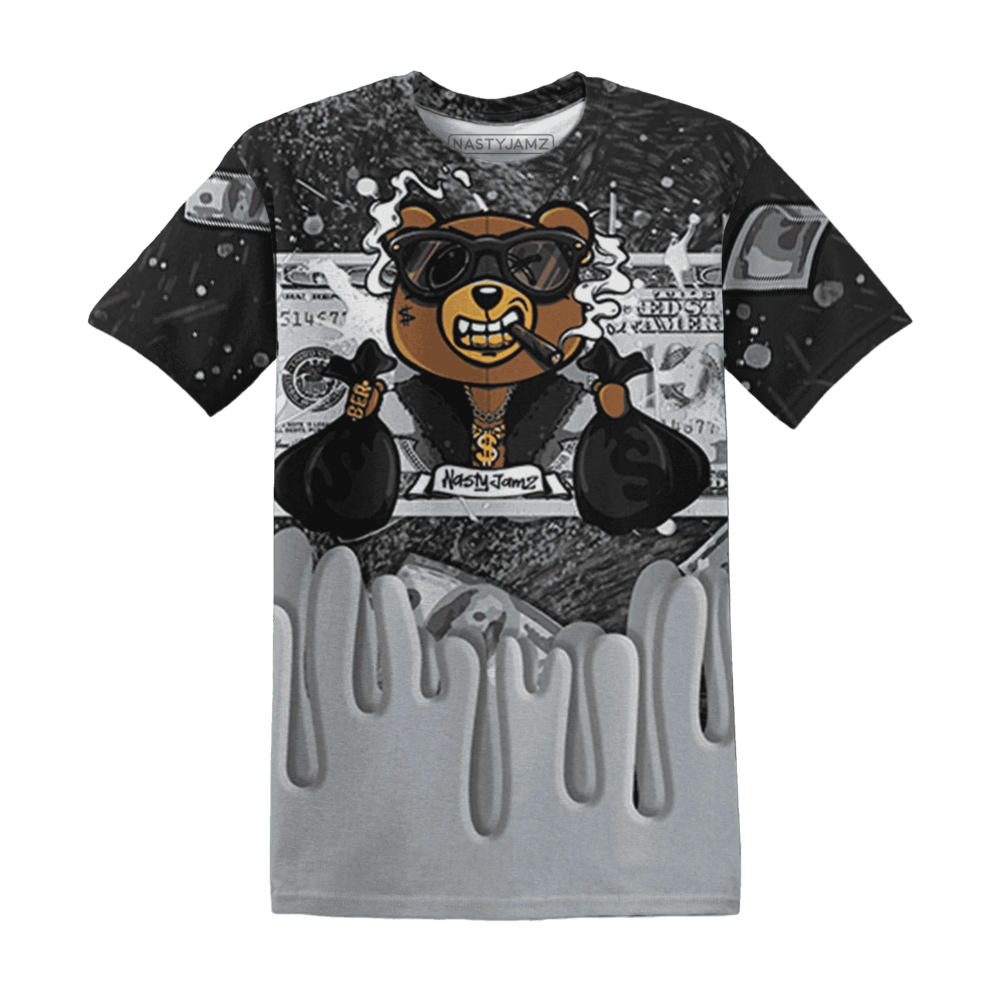 Wolf-Grey-12s-T-Shirt-Match-BER-Dollar-3D