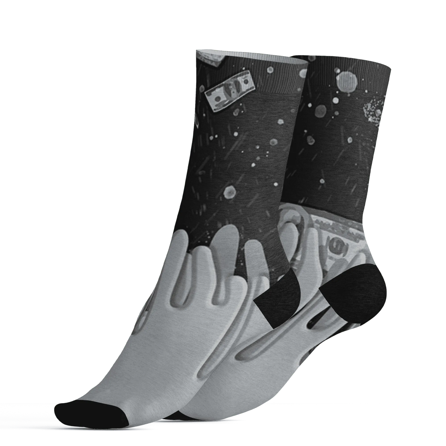 Wolf-Grey-12s-Socks-Match-BER-Dollar-3D