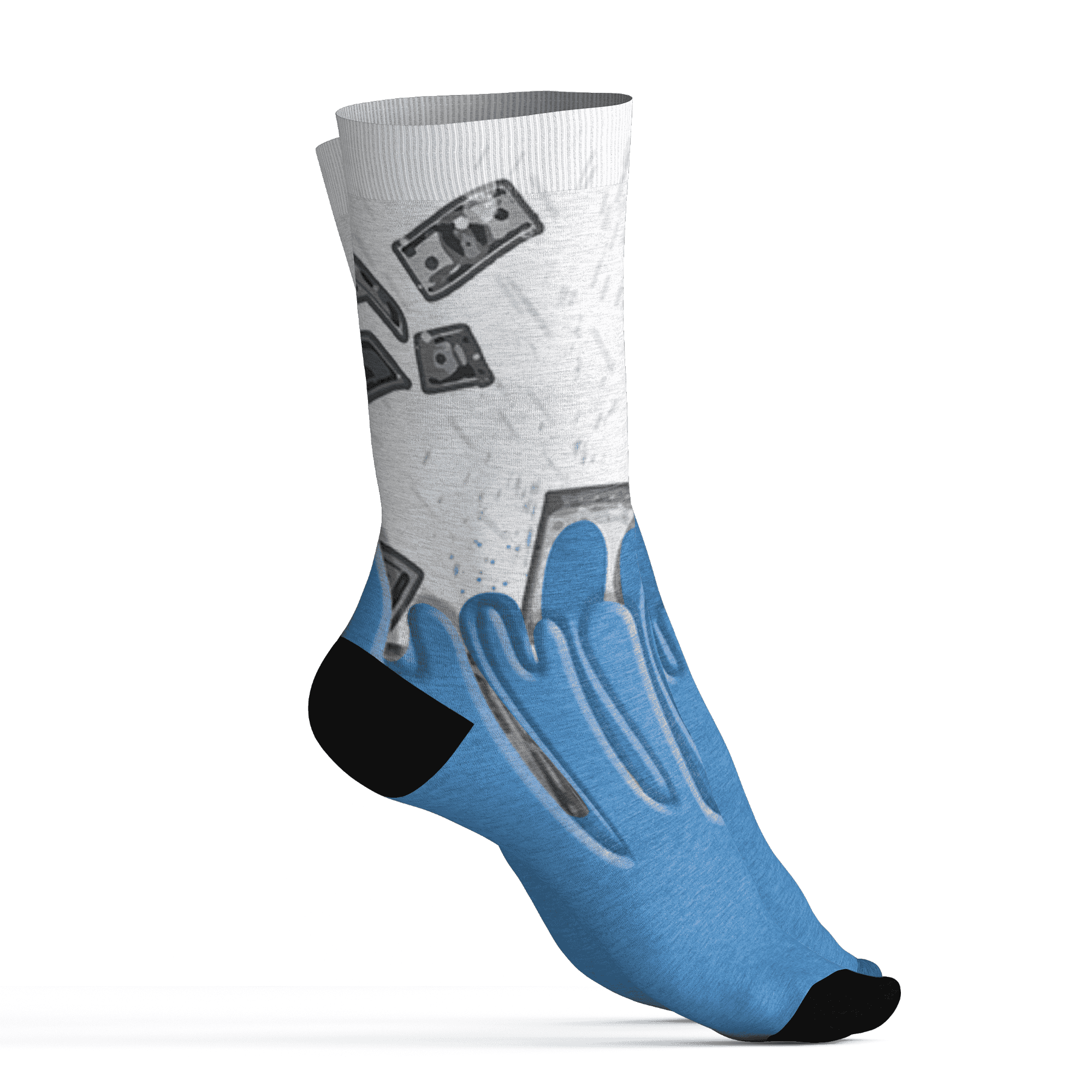 Carolina-Blue-Univercitii-17s-Socks-Match-BER-Dollar-3D