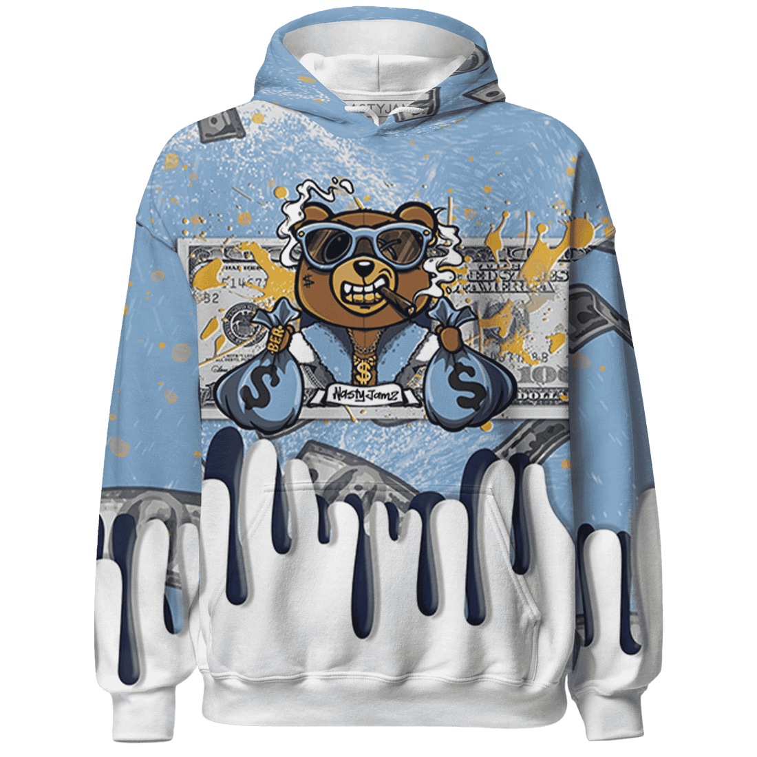 First In Flight 1s Hoodie Match BER Dollar 3D All-Over Print - NastyJamz