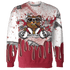 High 85 Metallic Burgundy 1s Sweatshirt Match BER Dollar 3D All-Over Print - NastyJamz