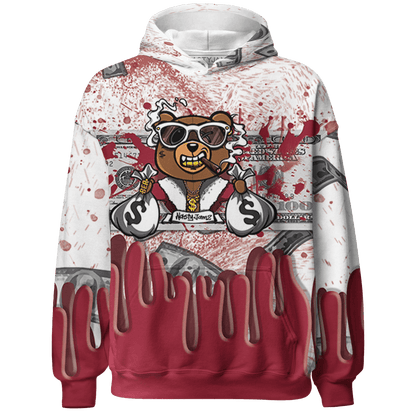 High 85 Metallic Burgundy 1s Hoodie Match BER Dollar 3D All-Over Print - NastyJamz