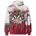 High 85 Metallic Burgundy 1s Hoodie Match BER Dollar 3D All-Over Print - NastyJamz