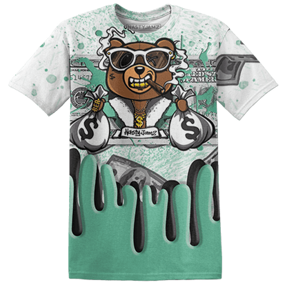 High OG Green Glow 1s T Shirt Match BER Dollar 3D All-Over Print - NastyJamz