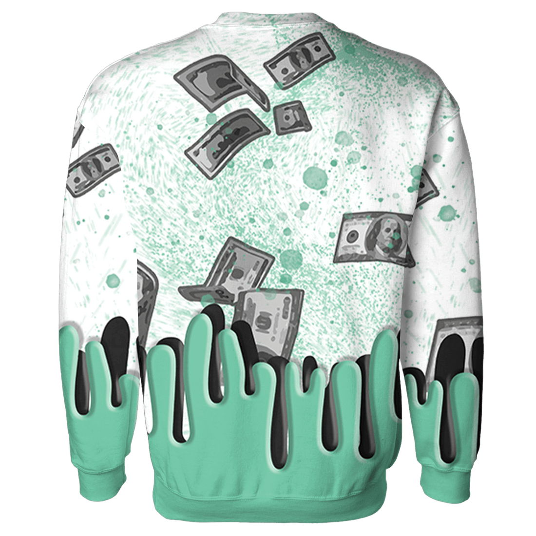 High OG Green Glow 1s Sweatshirt Match BER Dollar 3D All-Over Print - NastyJamz
