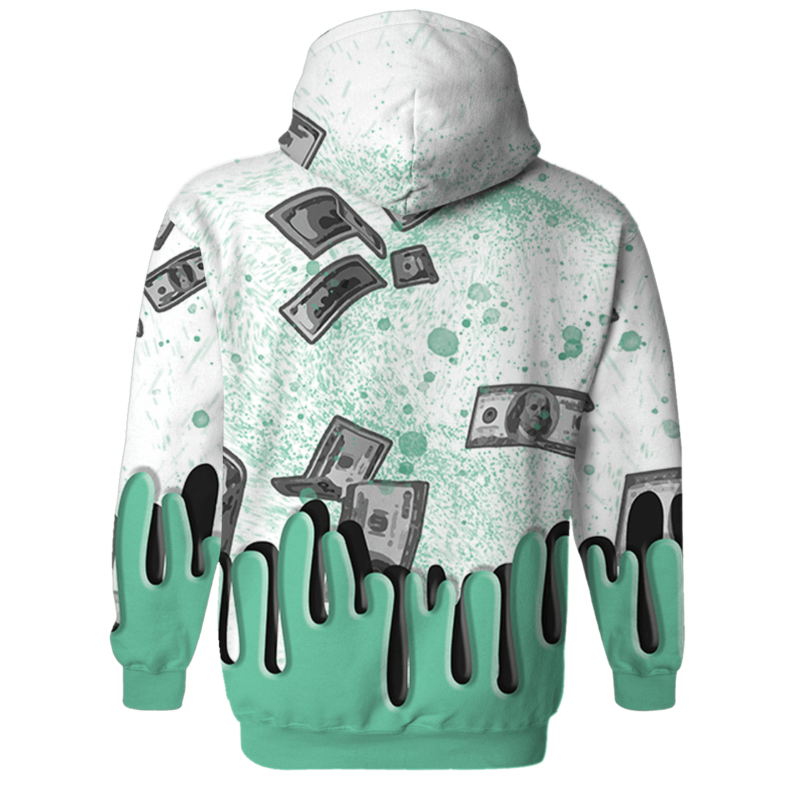 High OG Green Glow 1s Hoodie Match BER Dollar 3D All-Over Print - NastyJamz