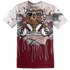 High White Team Red 1s T Shirt Match BER Dollar 3D All-Over Print - NastyJamz