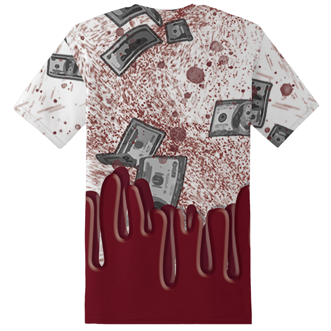 High White Team Red 1s T Shirt Match BER Dollar 3D All-Over Print - NastyJamz