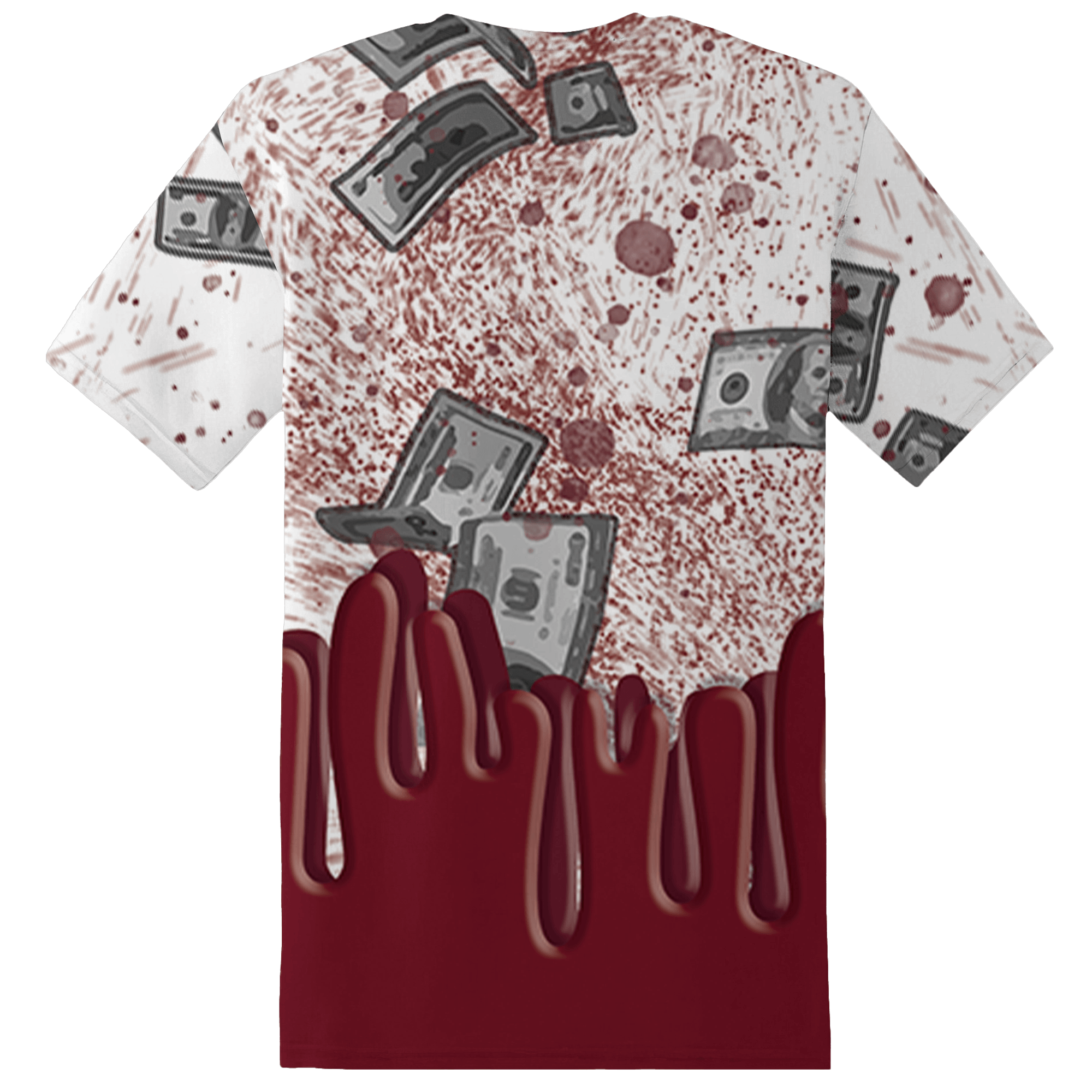High White Team Red 1s T Shirt Match BER Dollar 3D All-Over Print - NastyJamz