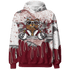 High White Team Red 1s Hoodie Match BER Dollar 3D All-Over Print - NastyJamz