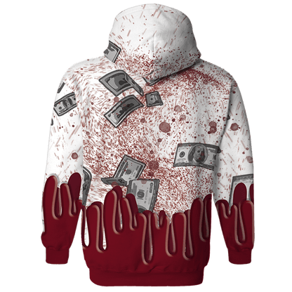 High White Team Red 1s Hoodie Match BER Dollar 3D All-Over Print - NastyJamz