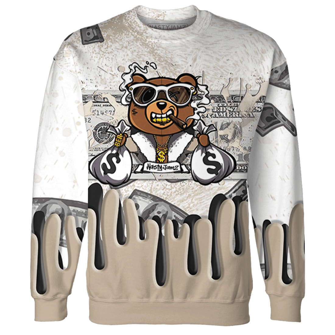 Latte 1s Sweatshirt Match BER Dollar 3D All-Over Print - NastyJamz