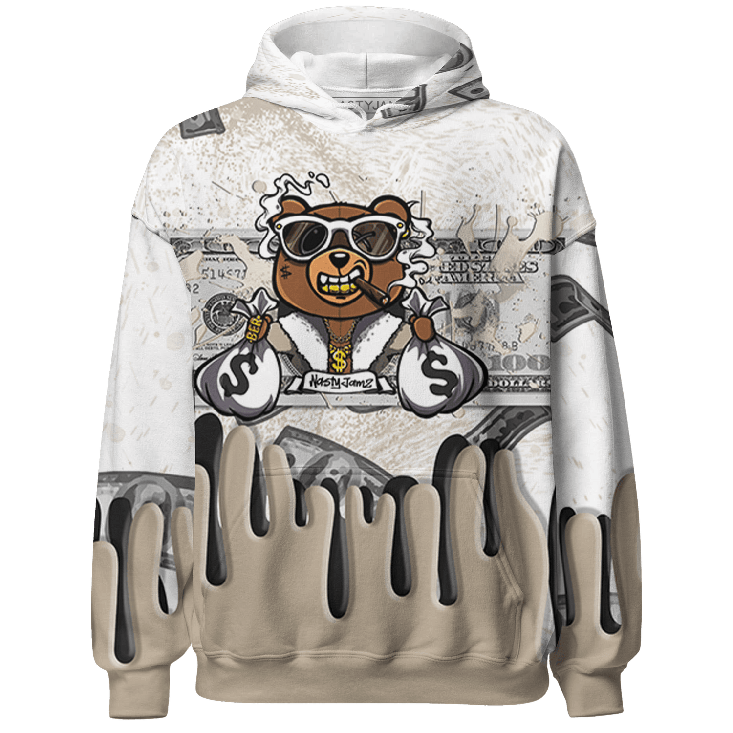 Latte 1s Hoodie Match BER Dollar 3D All-Over Print - NastyJamz