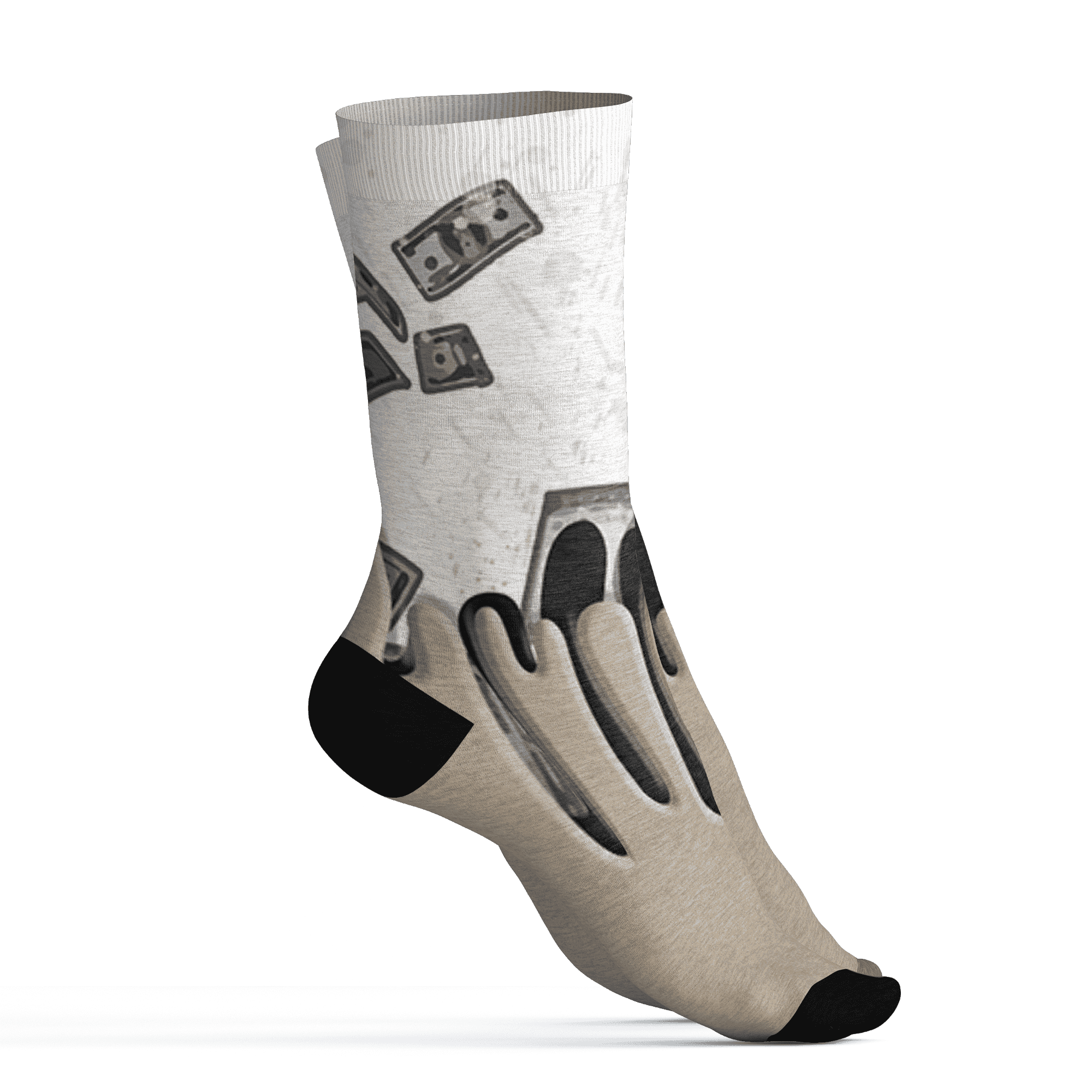 Latte 1s Socks Match BER Dollar 3D All-Over Print - NastyJamz