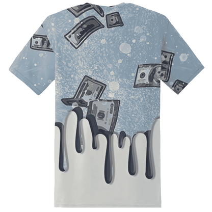 Mid Diffused Blue Grey 1s T Shirt Match BER Dollar 3D All-Over Print - NastyJamz