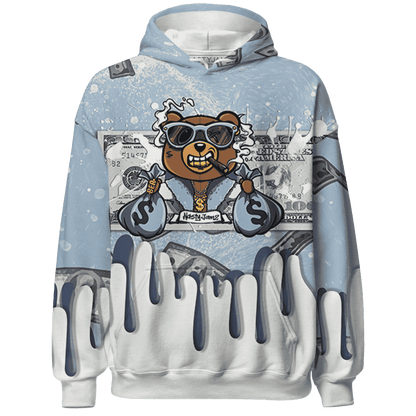 Mid Diffused Blue Grey 1s Hoodie Match BER Dollar 3D All-Over Print - NastyJamz