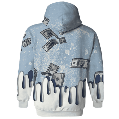 Mid Diffused Blue Grey 1s Hoodie Match BER Dollar 3D All-Over Print - NastyJamz
