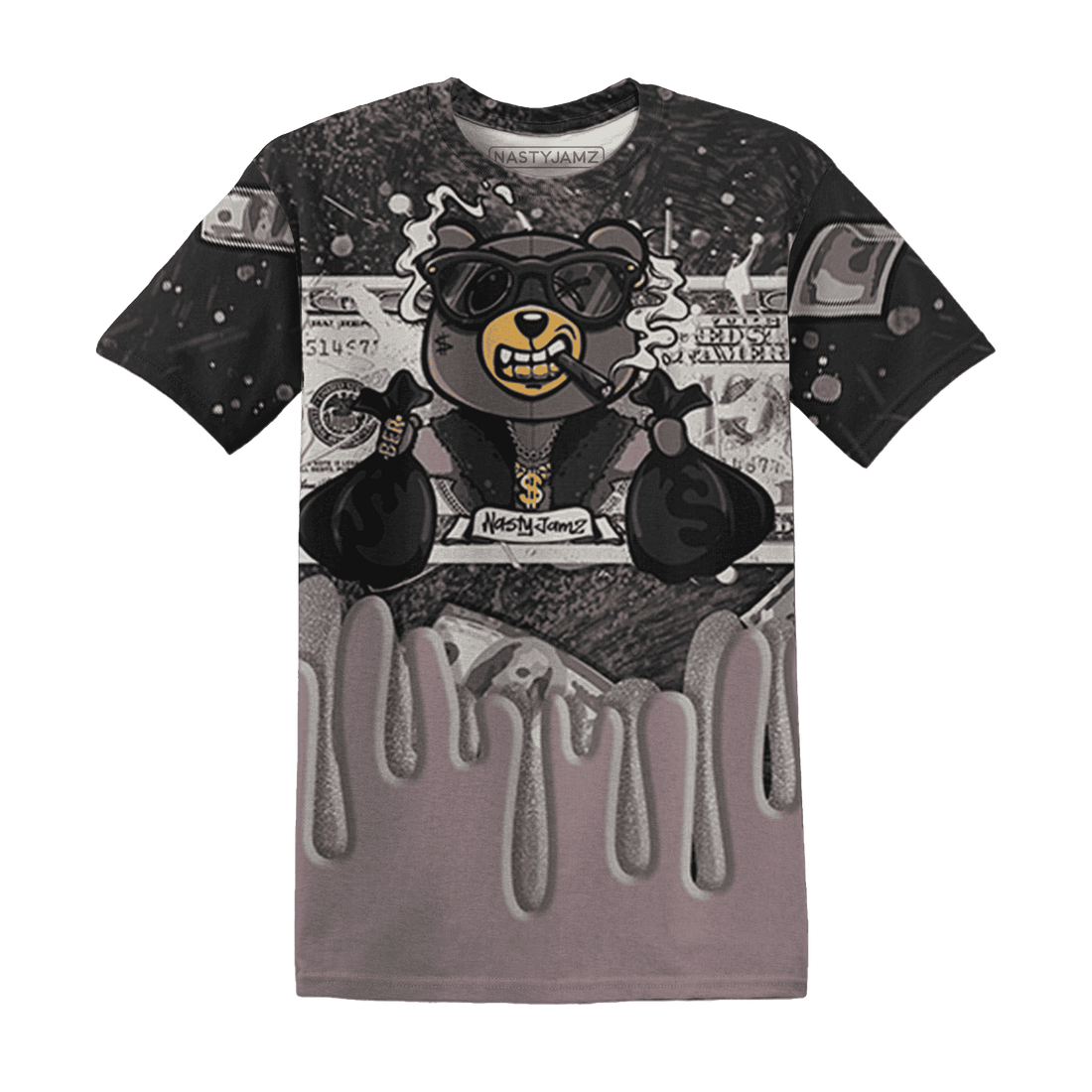 Black-Violet-Ore-3s-T-Shirt-Match-BER-Dollar-3D