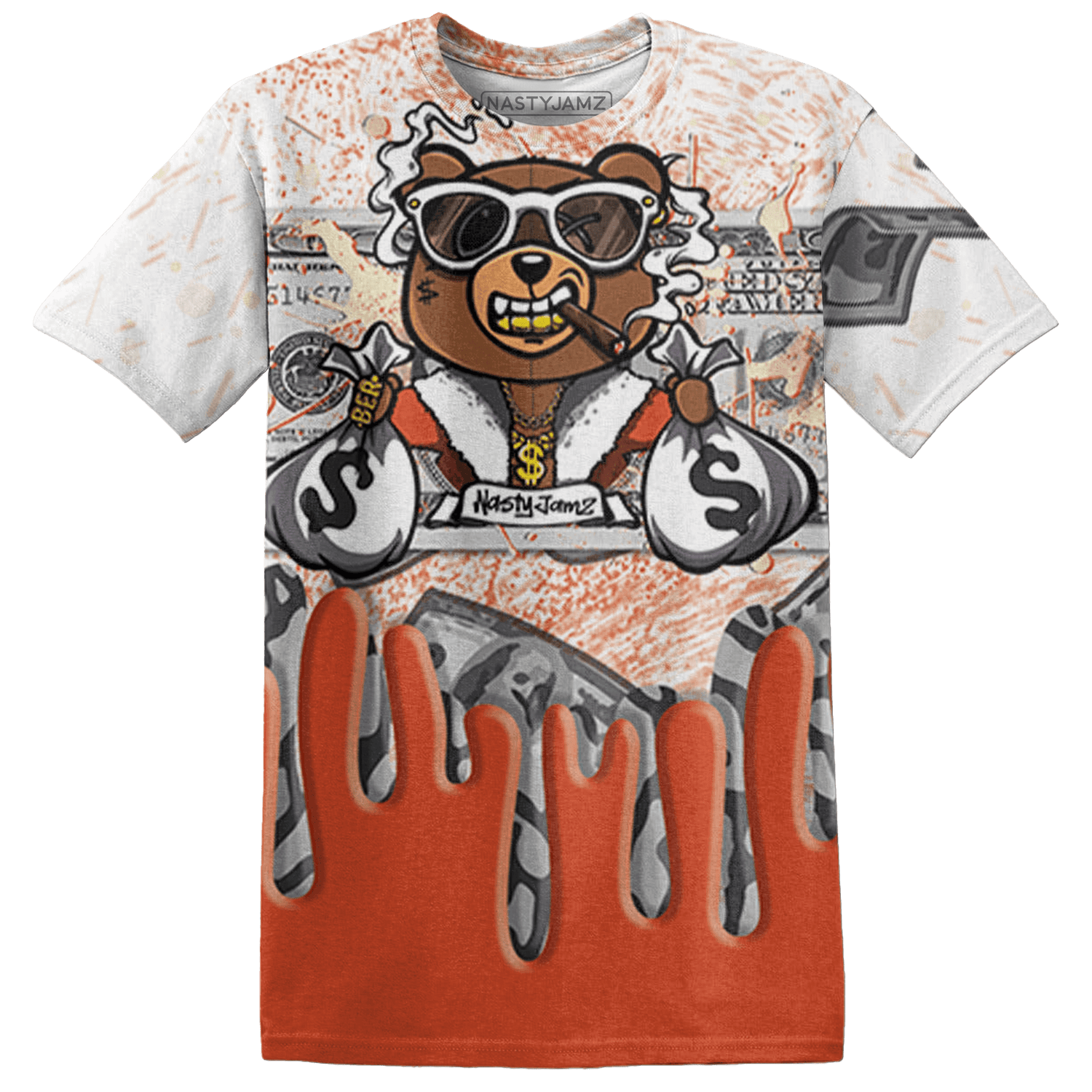 Georgia Peach 3s T Shirt Match BER Dollar 3D All-Over Print - NastyJamz
