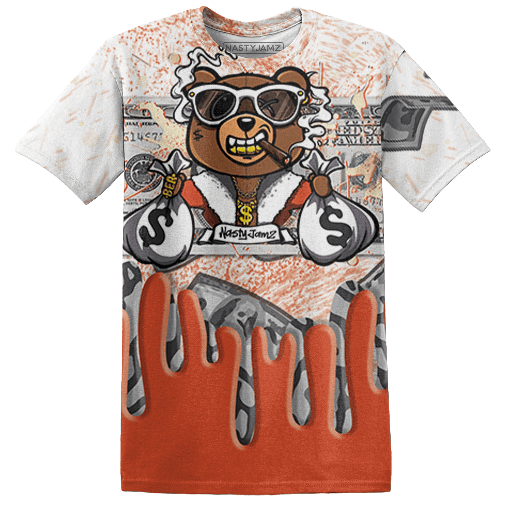 Georgia Peach 3s T Shirt Match BER Dollar 3D All-Over Print - NastyJamz