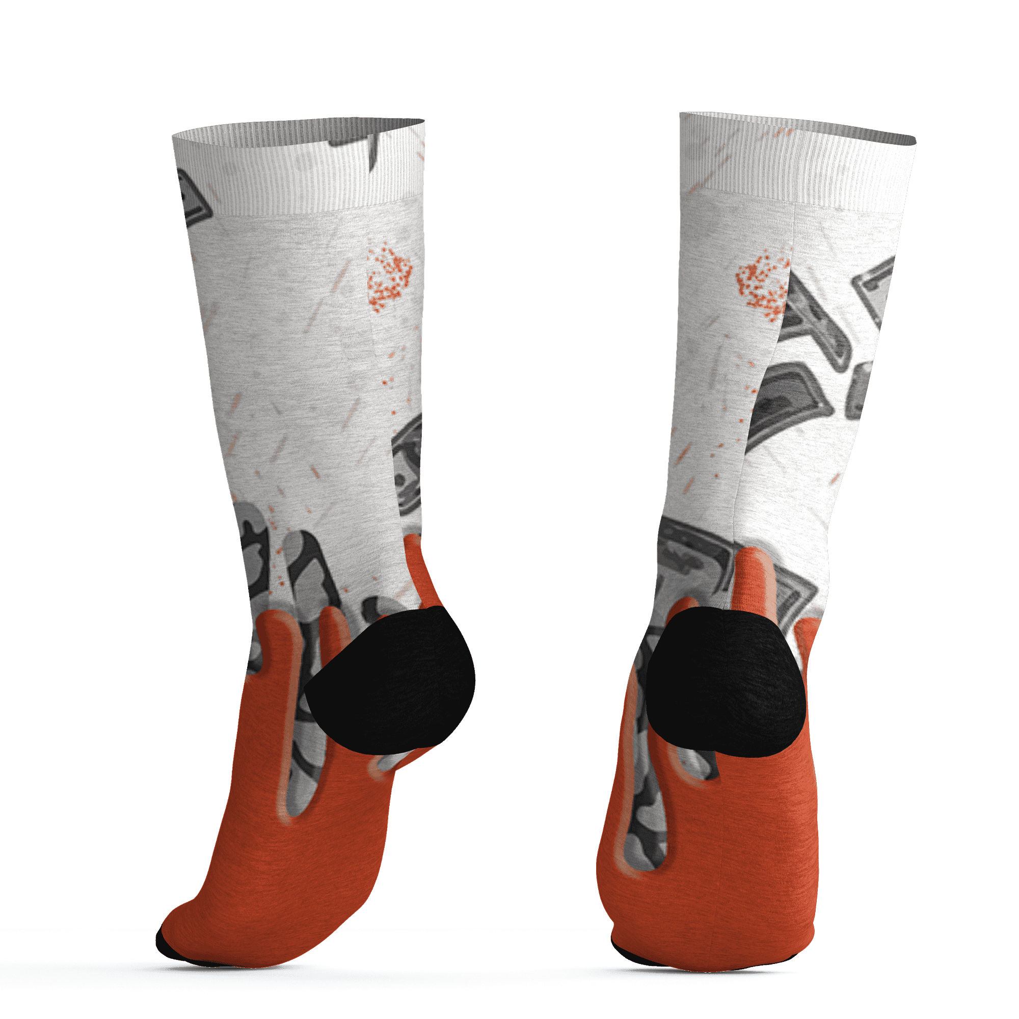 Georgia Peach 3s Socks Match BER Dollar 3D All-Over Print - NastyJamz