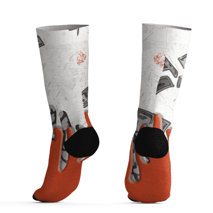 Georgia Peach 3s Socks Match BER Dollar 3D All-Over Print - NastyJamz