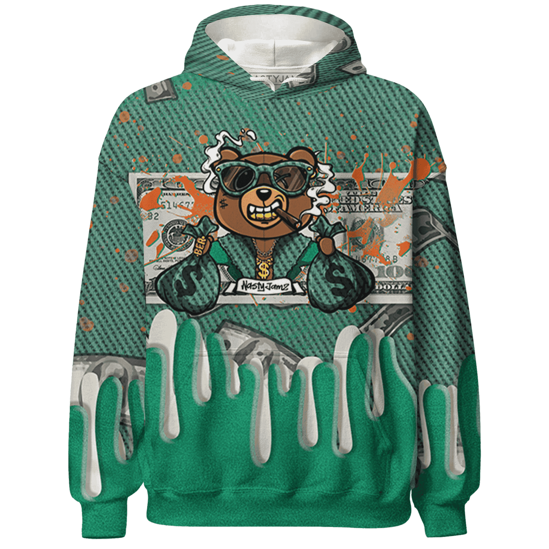 Nina CN Abney 3s Hoodie Match BER Dollar 3D All-Over Print - NastyJamz