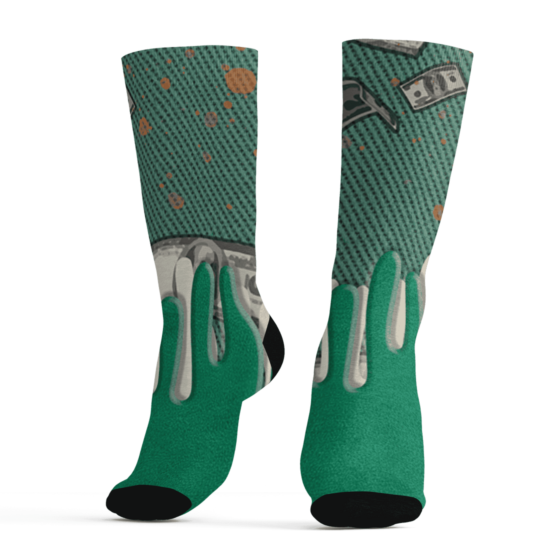 Nina CN Abney 3s Socks Match BER Dollar 3D All-Over Print - NastyJamz