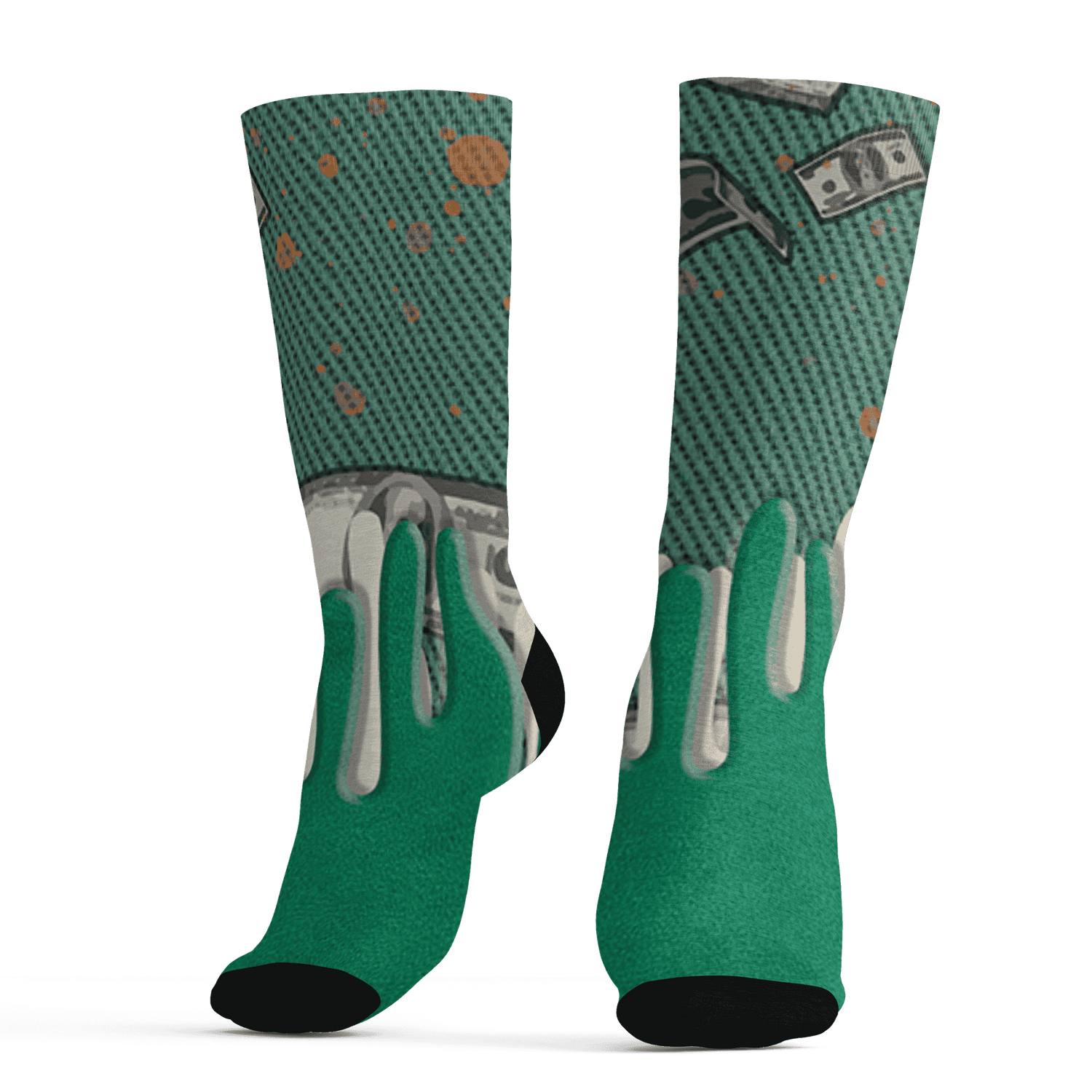 Nina CN Abney 3s Socks Match BER Dollar 3D All-Over Print - NastyJamz