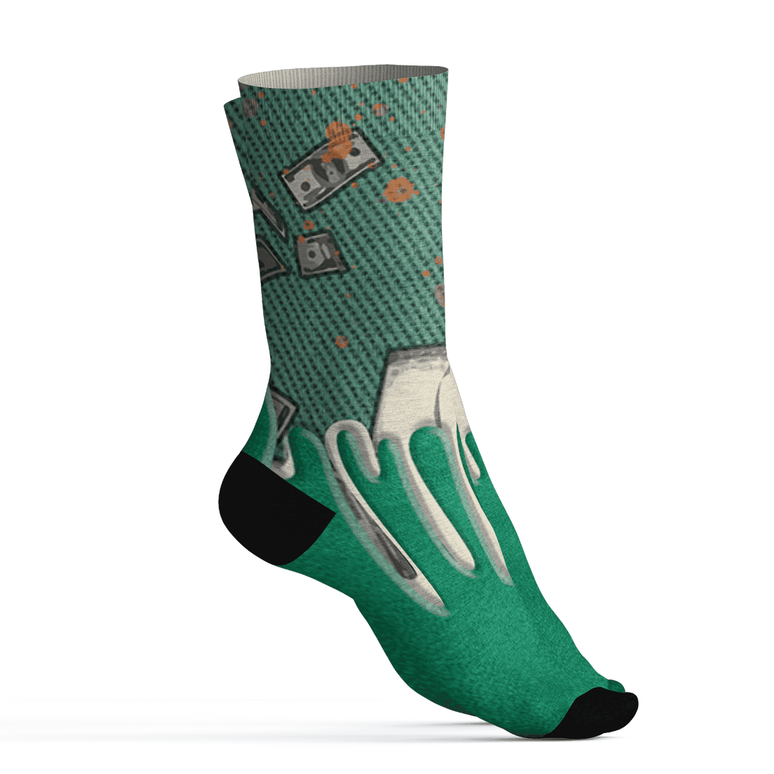 Nina CN Abney 3s Socks Match BER Dollar 3D All-Over Print - NastyJamz