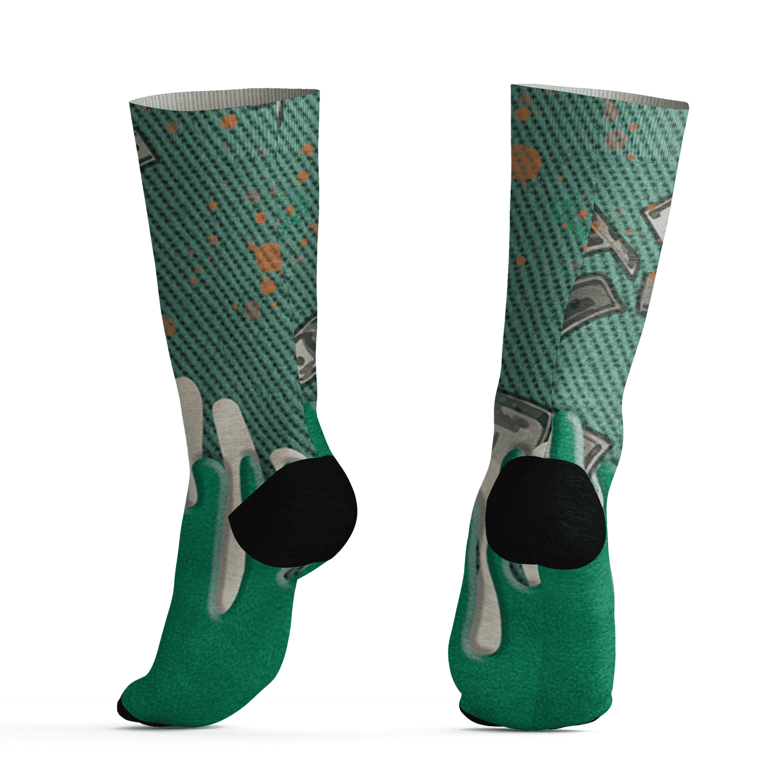 Nina CN Abney 3s Socks Match BER Dollar 3D All-Over Print - NastyJamz