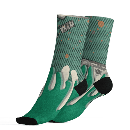 Nina CN Abney 3s Socks Match BER Dollar 3D All-Over Print - NastyJamz