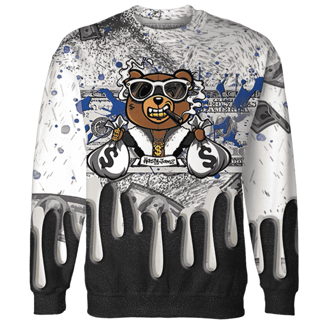 Quaiii 54 3s Sweatshirt Match BER Dollar 3D All-Over Print - NastyJamz