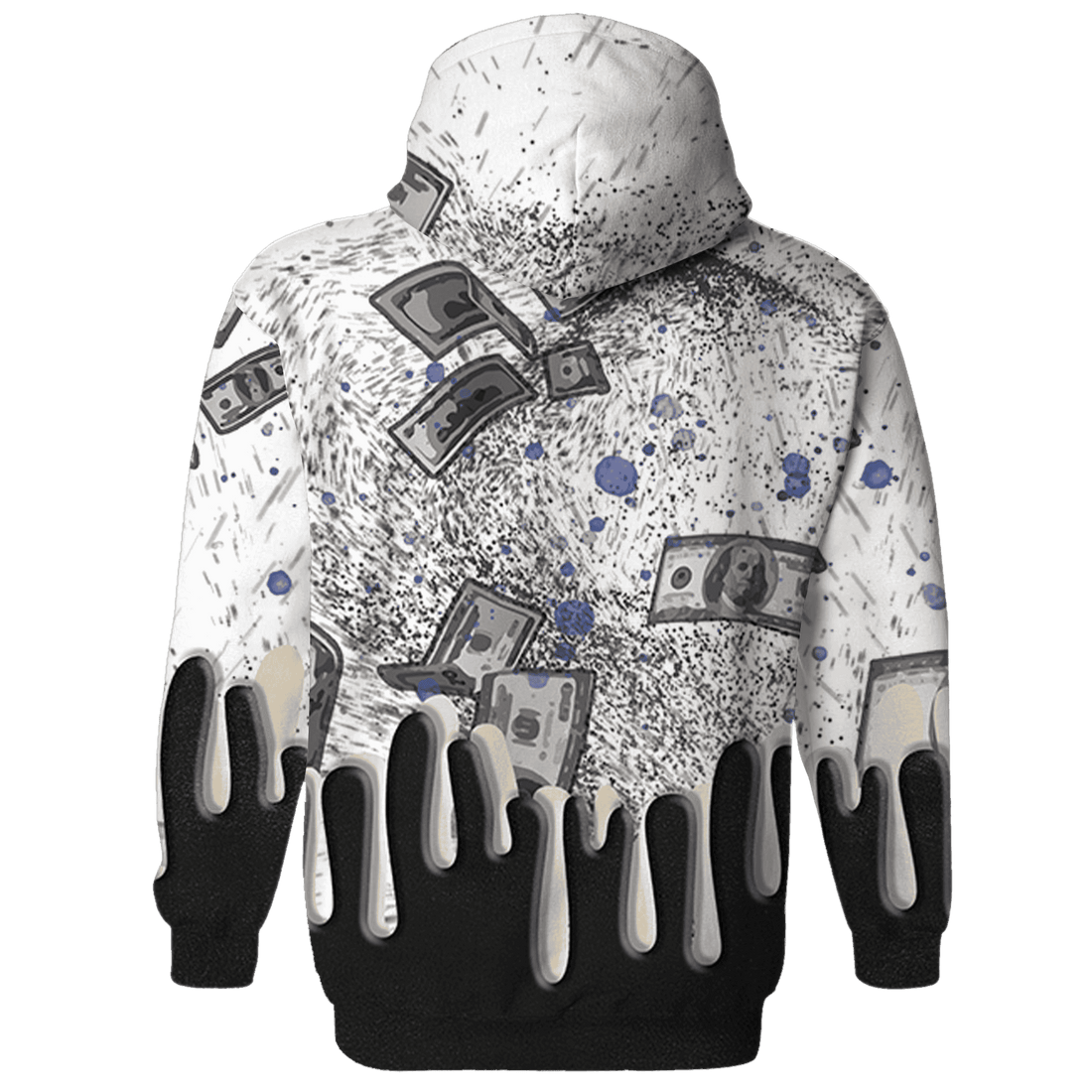 Quaiii 54 3s Hoodie Match BER Dollar 3D All-Over Print - NastyJamz