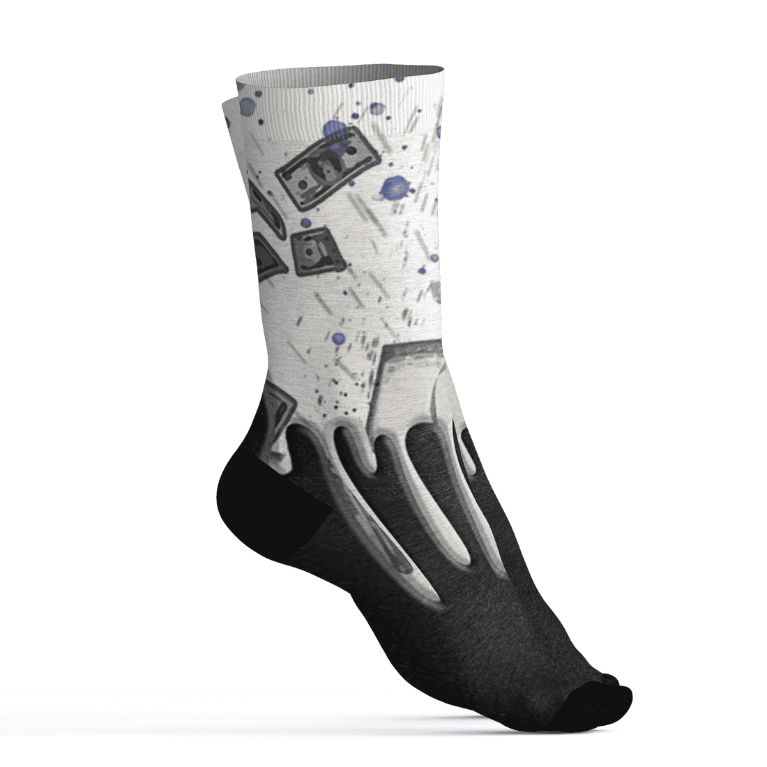 Quaiii 54 3s Socks Match BER Dollar 3D All-Over Print - NastyJamz