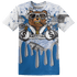 Industrial Blue 4s T Shirt Match BER Dollar 3D All-Over Print - NastyJamz