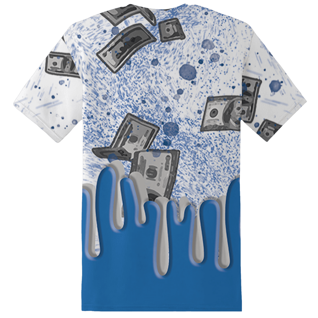 Industrial Blue 4s T Shirt Match BER Dollar 3D All-Over Print - NastyJamz