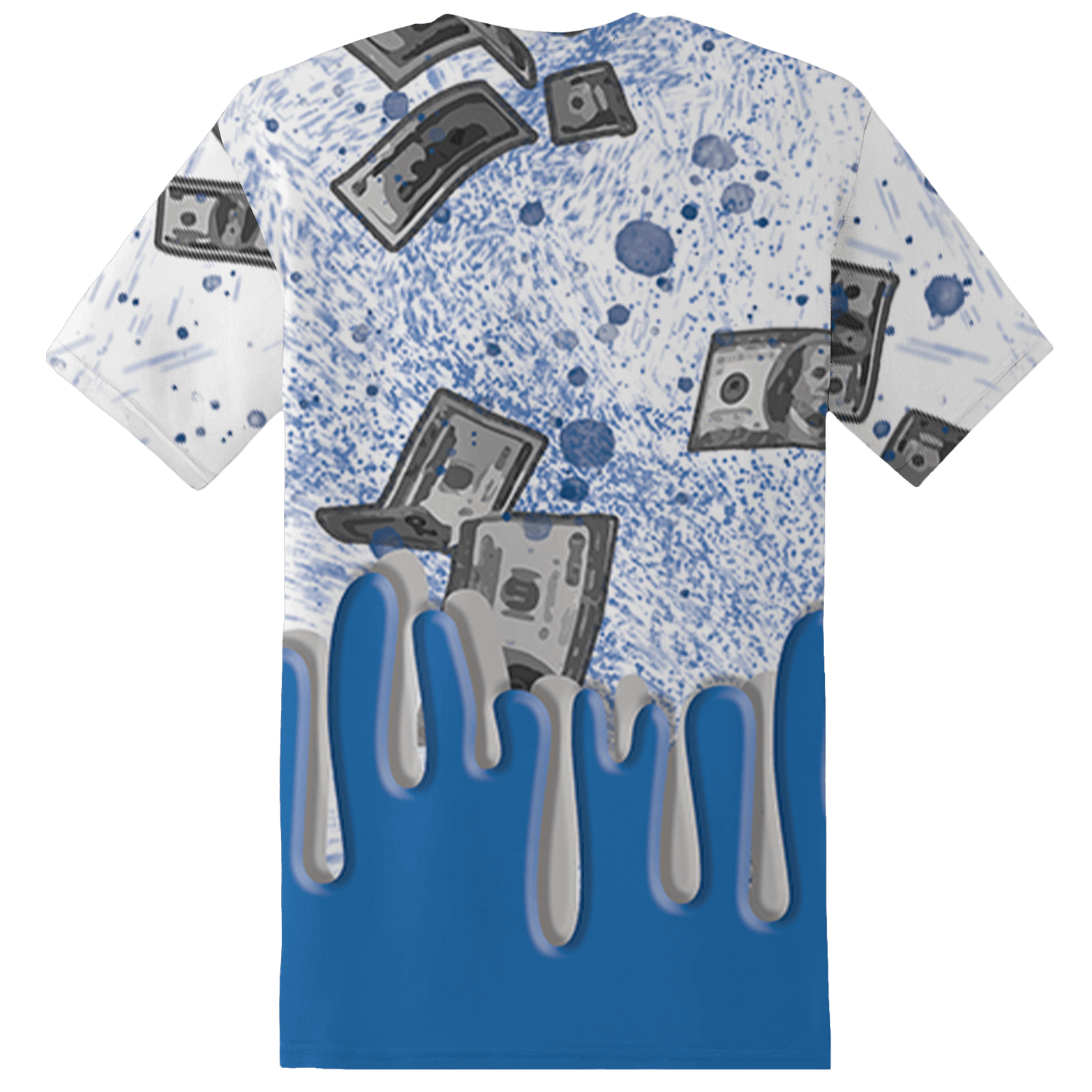 Industrial Blue 4s T Shirt Match BER Dollar 3D All-Over Print - NastyJamz