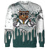 Oxidized Green 4s Sweatshirt Match BER Dollar 3D All-Over Print - NastyJamz