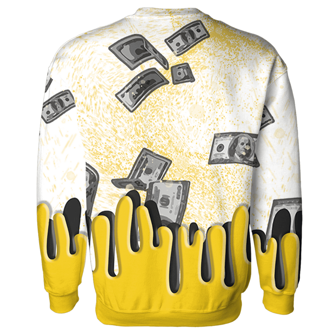 Vivid Sulfur 4s Sweatshirt Match BER Dollar 3D All-Over Print - NastyJamz