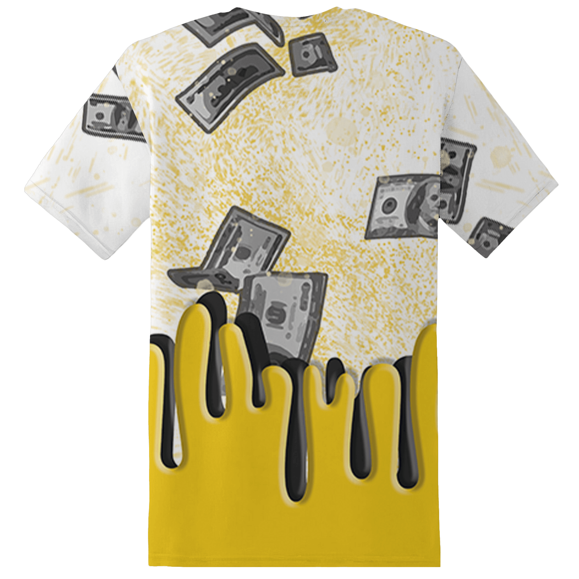 Vivid Sulfur 4s T Shirt Match BER Dollar 3D All-Over Print - NastyJamz