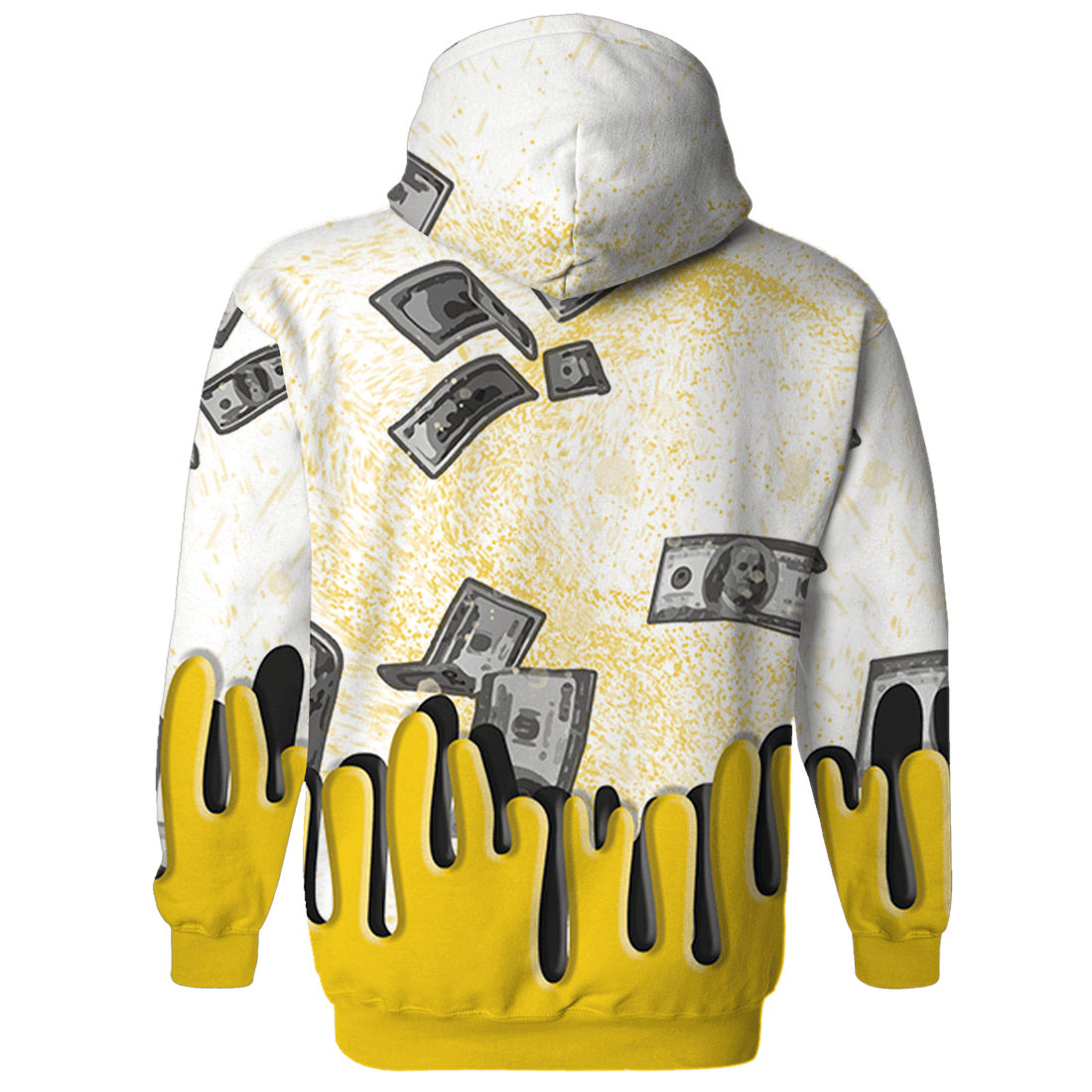 Vivid Sulfur 4s Hoodie Match BER Dollar 3D All-Over Print - NastyJamz