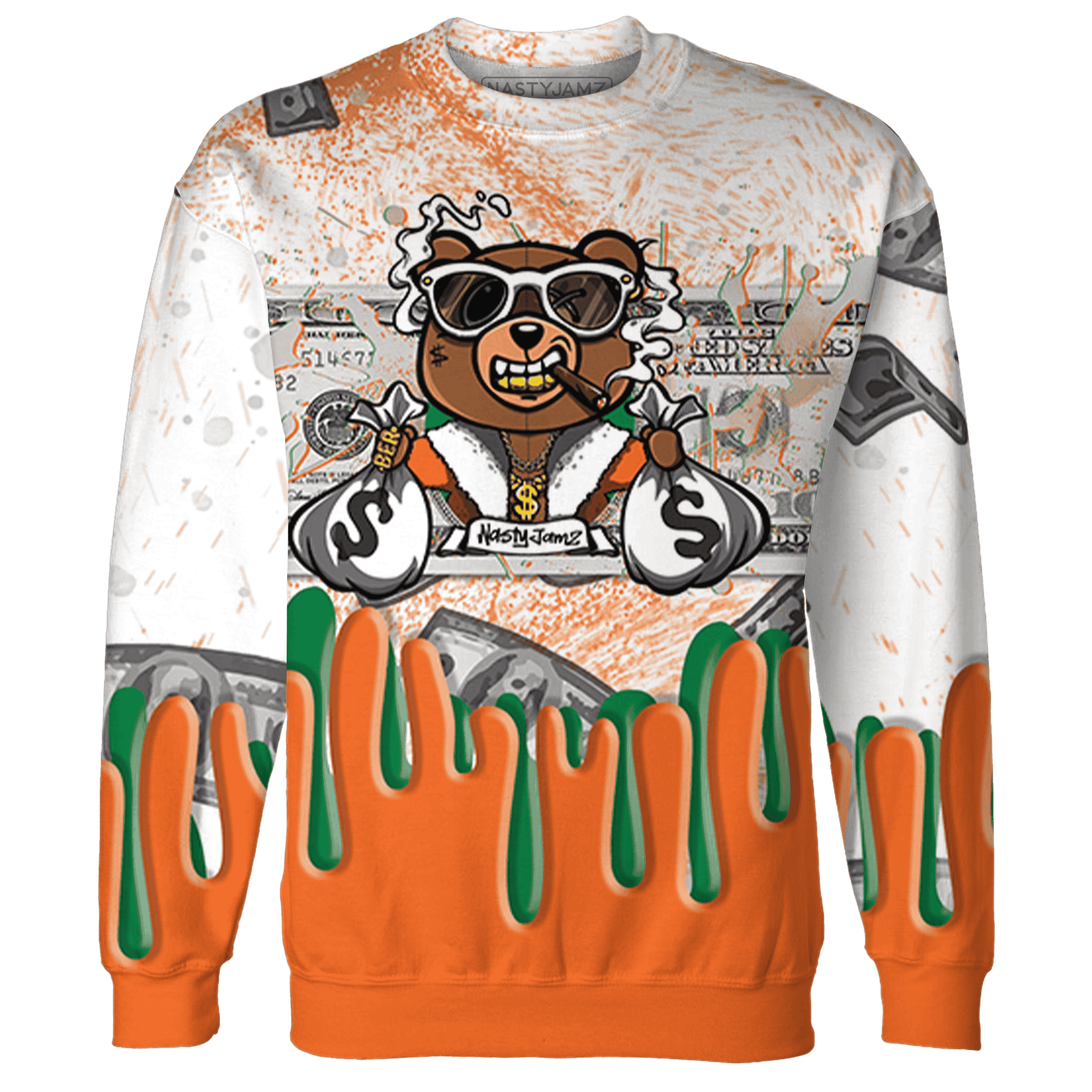 MAM Hurricanes 5s Sweatshirt Match BER Dollar 3D All-Over Print - NastyJamz