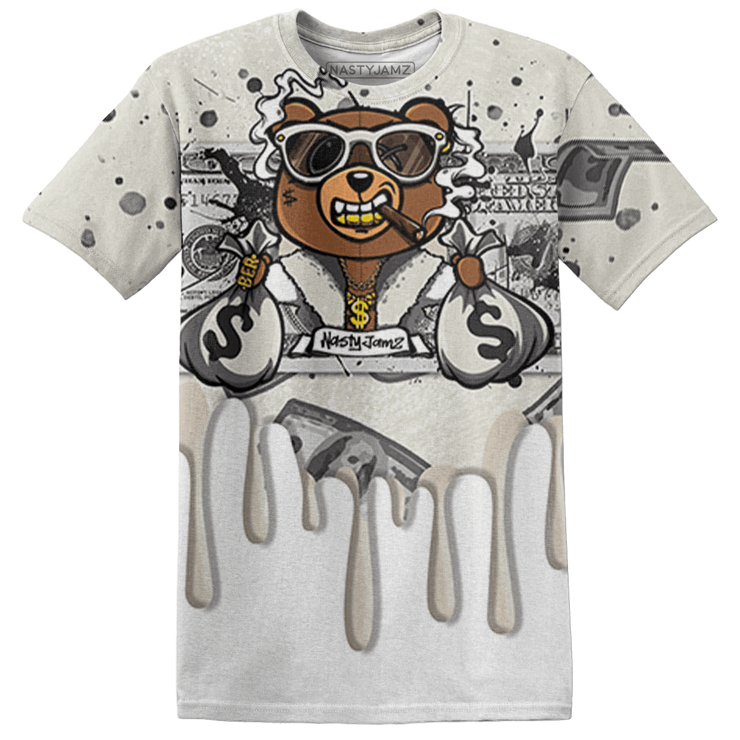 SE Sail 5s T Shirt Match BER Dollar 3D All-Over Print - NastyJamz