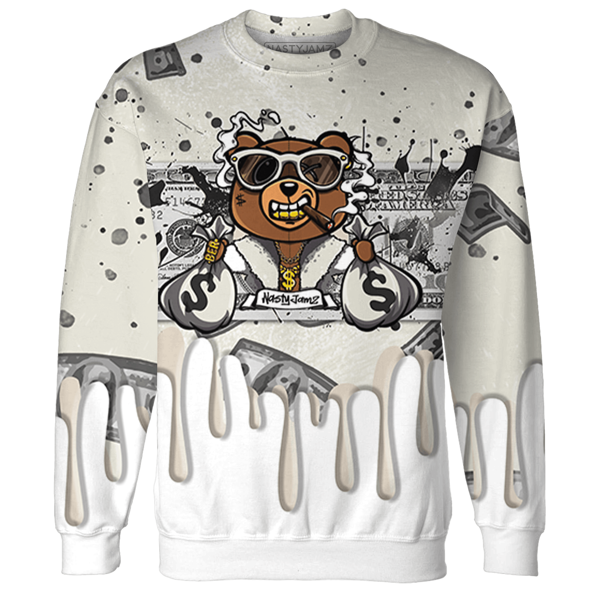 SE Sail 5s Sweatshirt Match BER Dollar 3D All-Over Print - NastyJamz