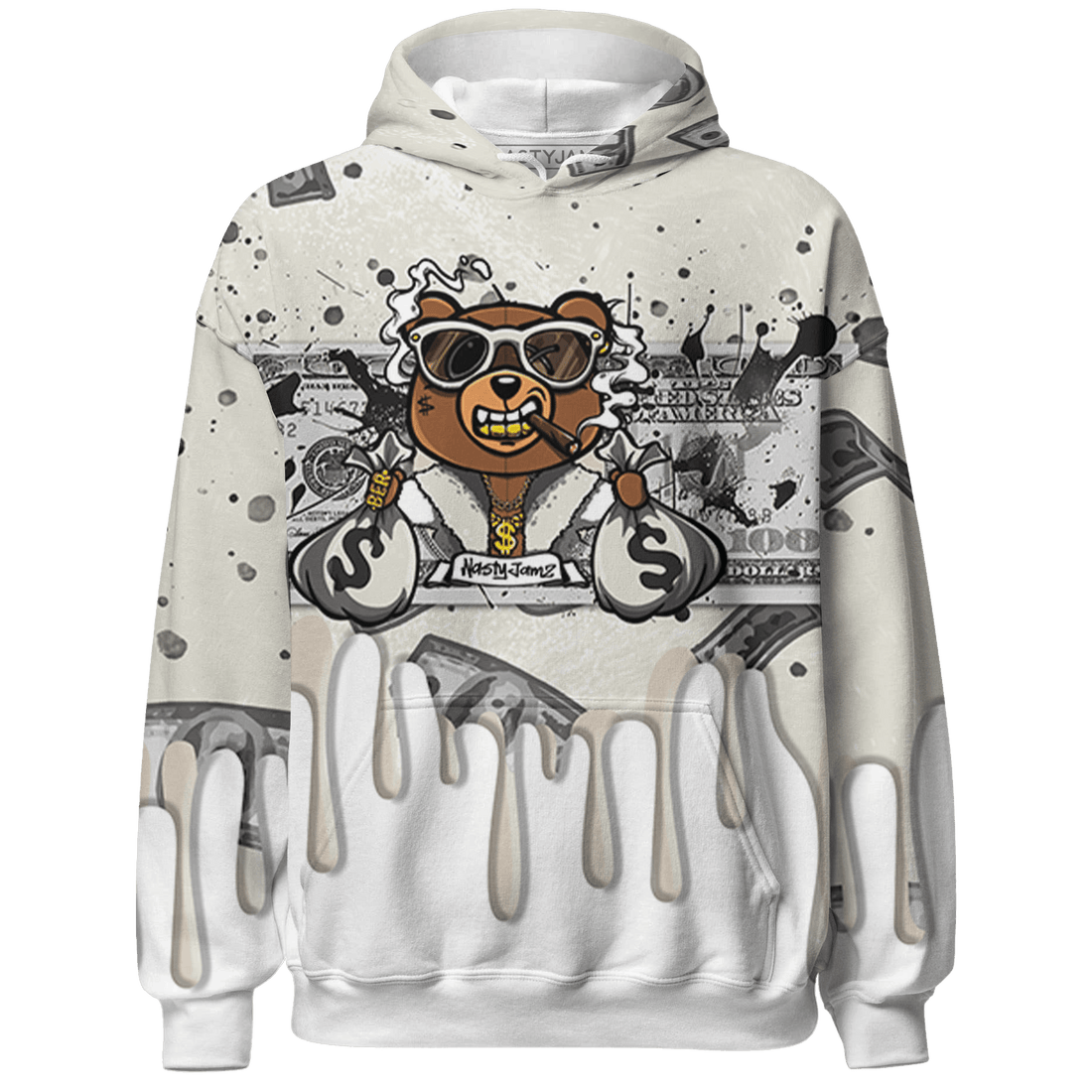 SE Sail 5s Hoodie Match BER Dollar 3D All-Over Print - NastyJamz