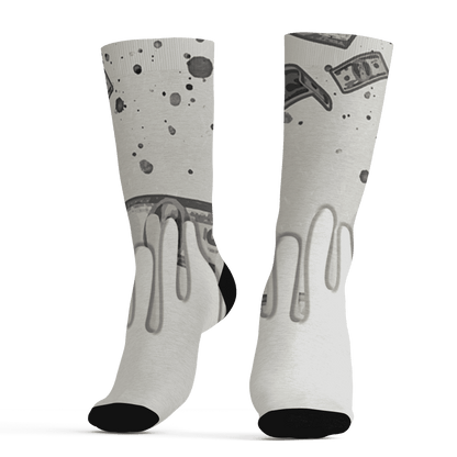 AJ 5 SE Sail Socks Match BER Dollar 3D All-Over Print - NastyJamz