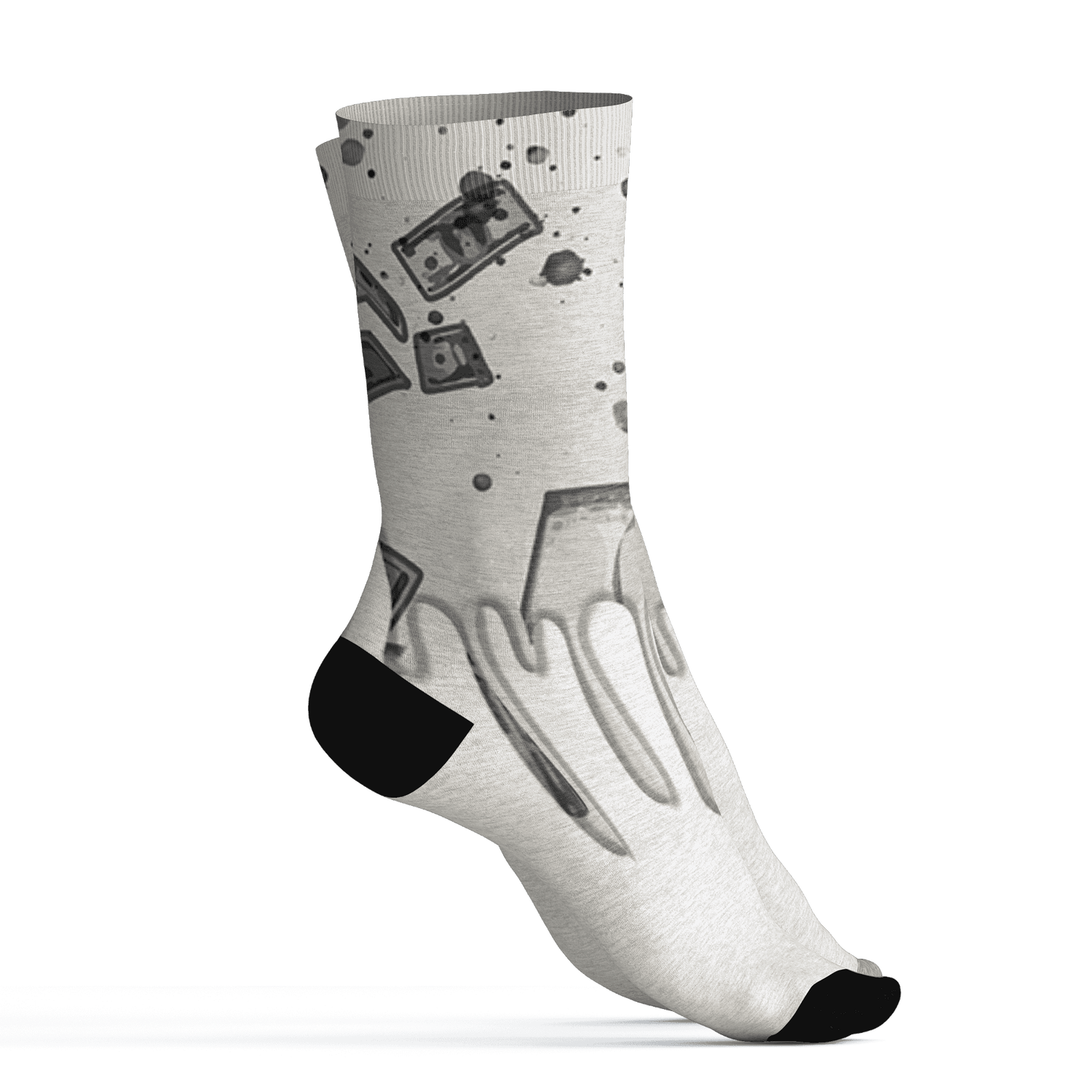 AJ 5 SE Sail Socks Match BER Dollar 3D All-Over Print - NastyJamz